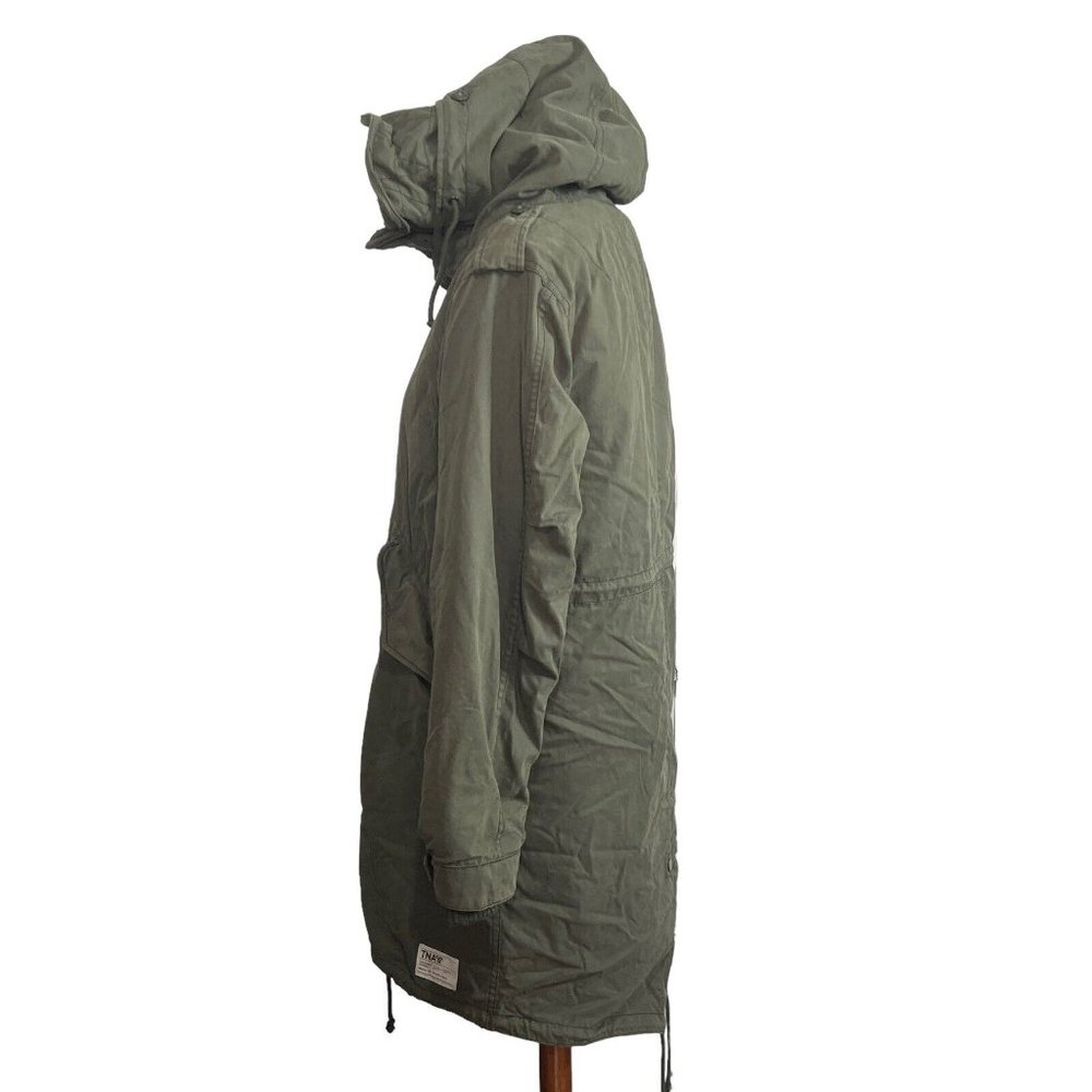 ARITZIA TNA Military Edition Hooded Wire Frame Parka Coat 3-1 Green L Large - Picture 2 of 11